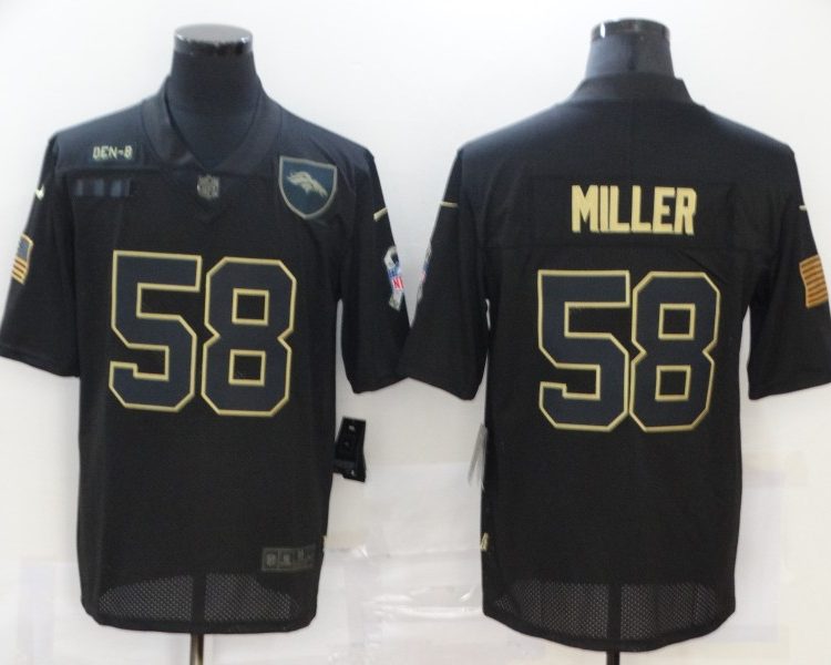 Men's Denver Broncos Von Miller #58 Black Jersey