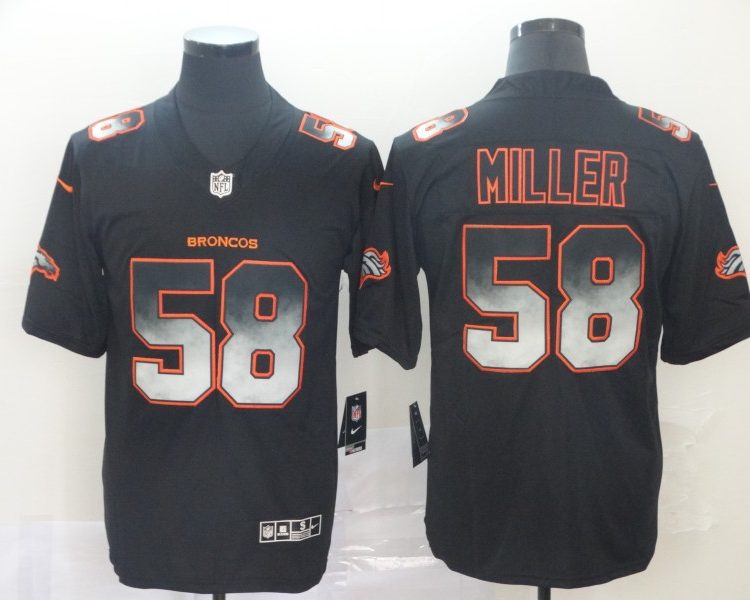 Men's Denver Broncos Von Miller #58 Black Jersey