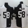 Men's Denver Broncos Von Miller #58 Black/White Jersey