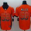 Men's Denver Broncos Von Miller #58 Orange Authentic Jersey