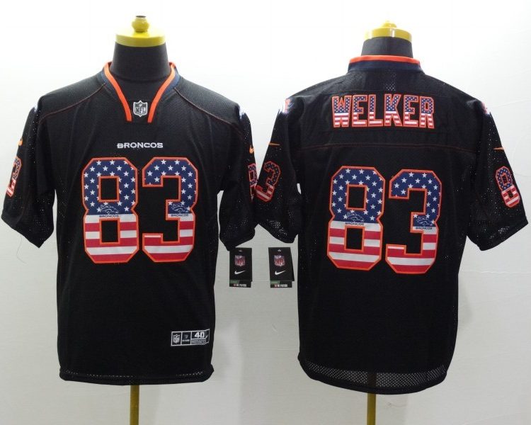 Men's Denver Broncos Wes Welker #83 Black Jersey