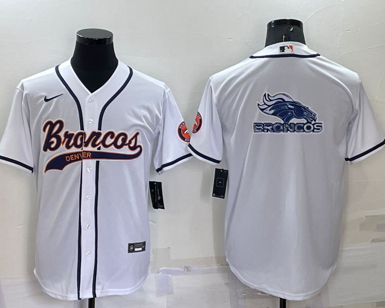 Men's Denver Broncos White Jersey