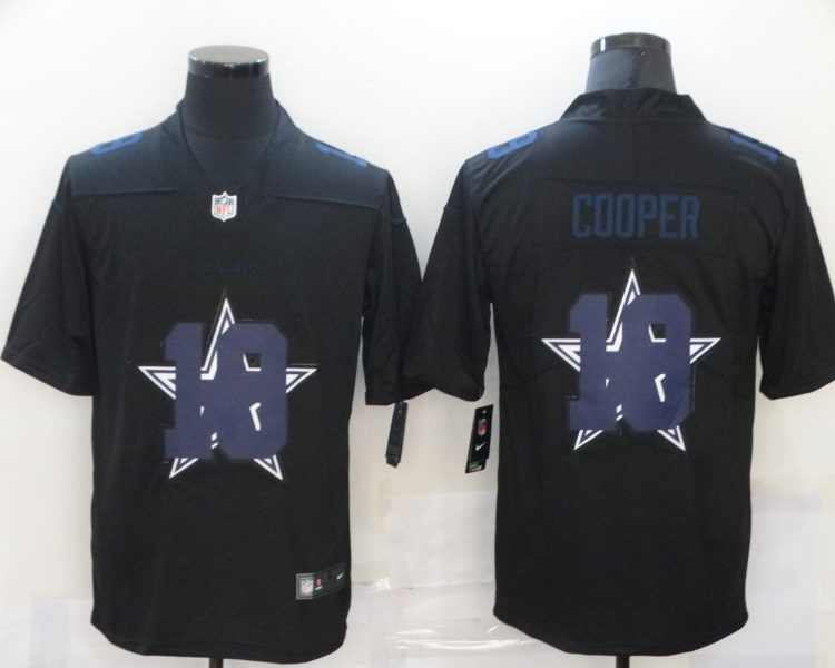 Men's Dallas Cowboys #19 Amari Cooper Black Authentic Jersey