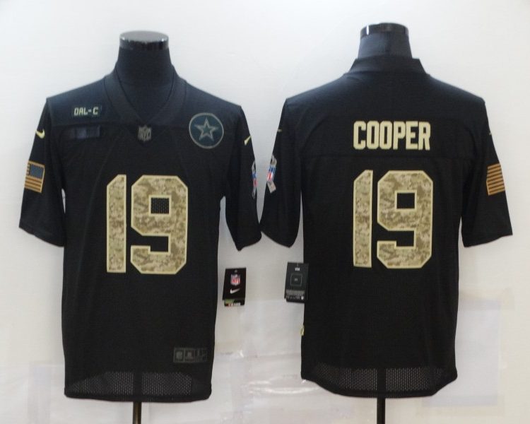 Men's Dallas Cowboys #19 Amari Cooper Black Jersey