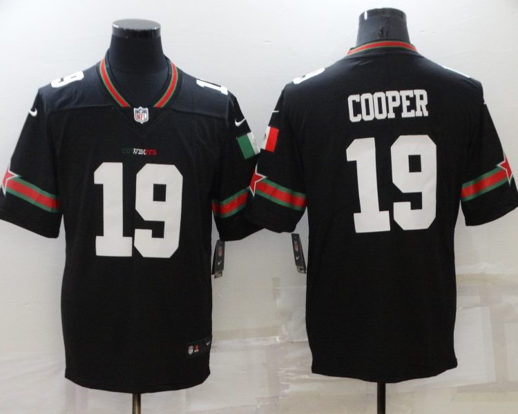 Men's Dallas Cowboys #19 Amari Cooper Black Jersey