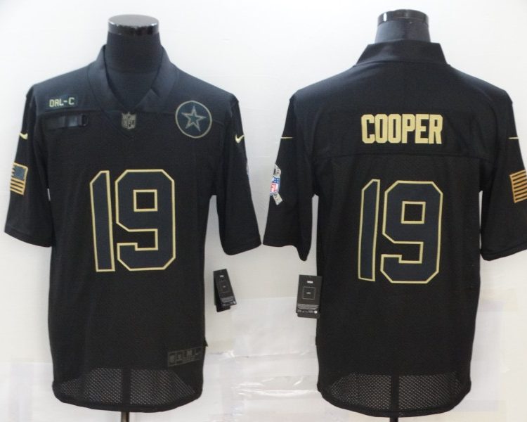 Men's Dallas Cowboys #19 Amari Cooper Black Jersey