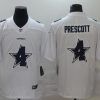 Men's Dallas Cowboys #4 Dak Prescott White Jersey