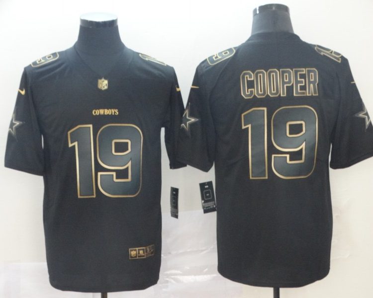 Men's Dallas Cowboys Amari Cooper #19 Black Jersey