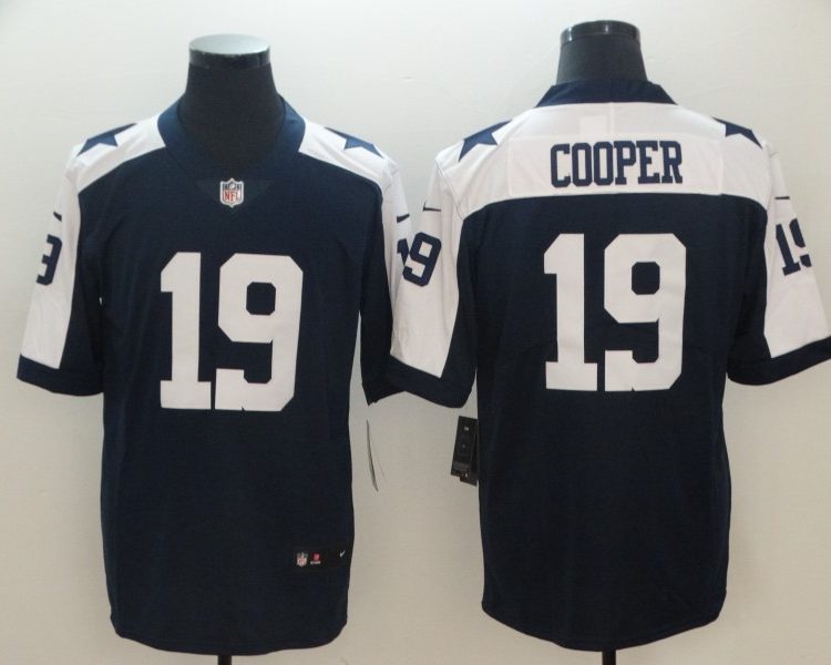 Men's Dallas Cowboys Amari Cooper #19 Navy Alternate Jersey