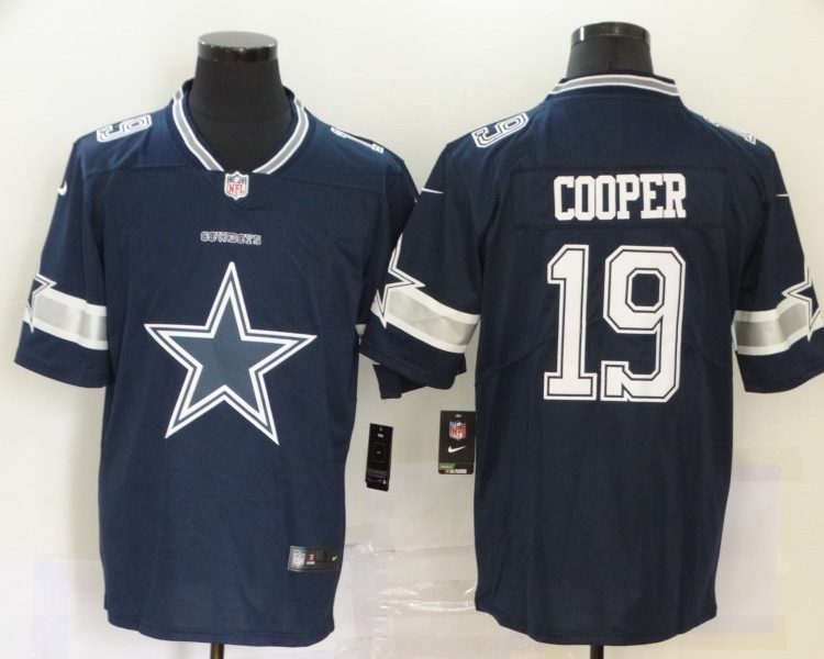 Men's Dallas Cowboys Amari Cooper #19 Navy Alternate Jersey
