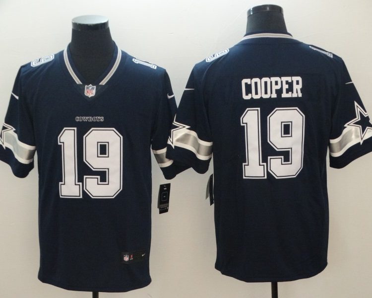 Men's Dallas Cowboys Amari Cooper #19 Navy Jersey