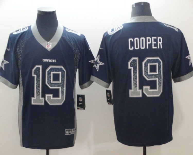 Men's Dallas Cowboys Amari Cooper #19 Navy Jersey