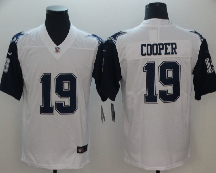 Men's Dallas Cowboys Amari Cooper #19 White Jersey