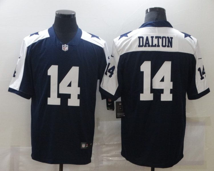 Men's Dallas Cowboys Andy Dalton #14 Navy Jersey
