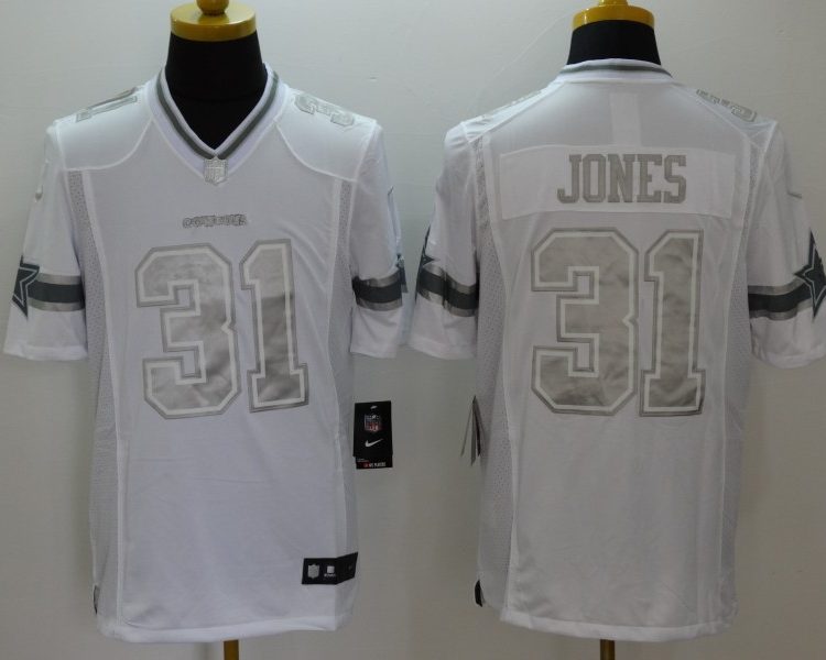 Men's Dallas Cowboys Byron Jones #31 White Jersey