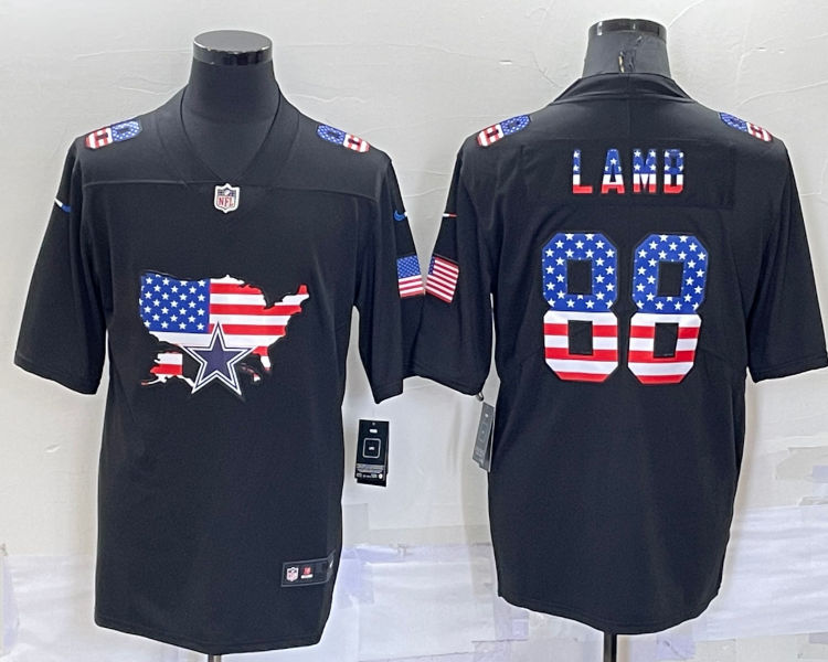 Men's Dallas Cowboys CeeDee Lamb #88 Black Team Jersey