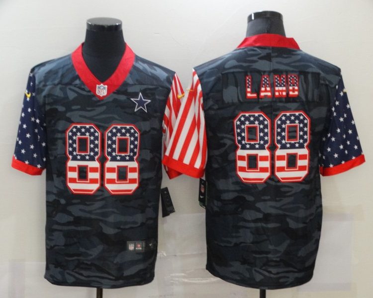 Men's Dallas Cowboys CeeDee Lamb #88 Gray Camouflage Jersey