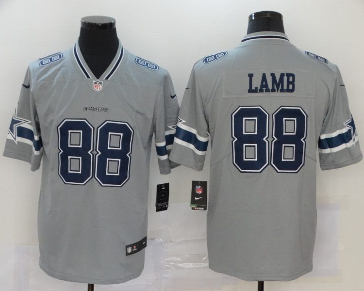 Men's Dallas Cowboys CeeDee Lamb #88 Gray Inverted Legend Jersey