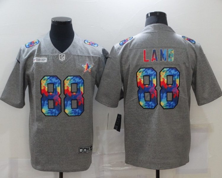 Men's Dallas Cowboys CeeDee Lamb #88 Gray Jersey