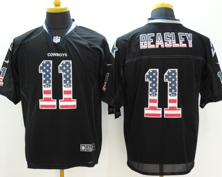 Men's Dallas Cowboys Cole Beasley #11 Black Jersey
