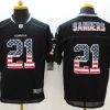 Men's Dallas Cowboys Deion Sanders #21 Black Jersey