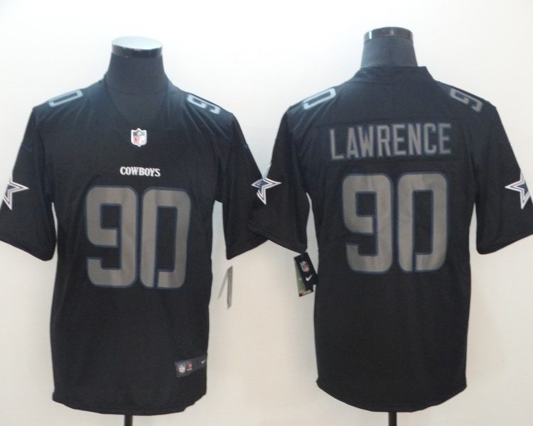 Men's Dallas Cowboys DeMarcus Lawrence #90 Black Jersey