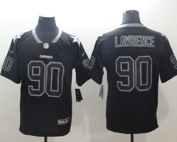 Men's Dallas Cowboys DeMarcus Lawrence #90 Black Jersey