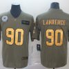 Men's Dallas Cowboys DeMarcus Lawrence #90 Brown Jersey