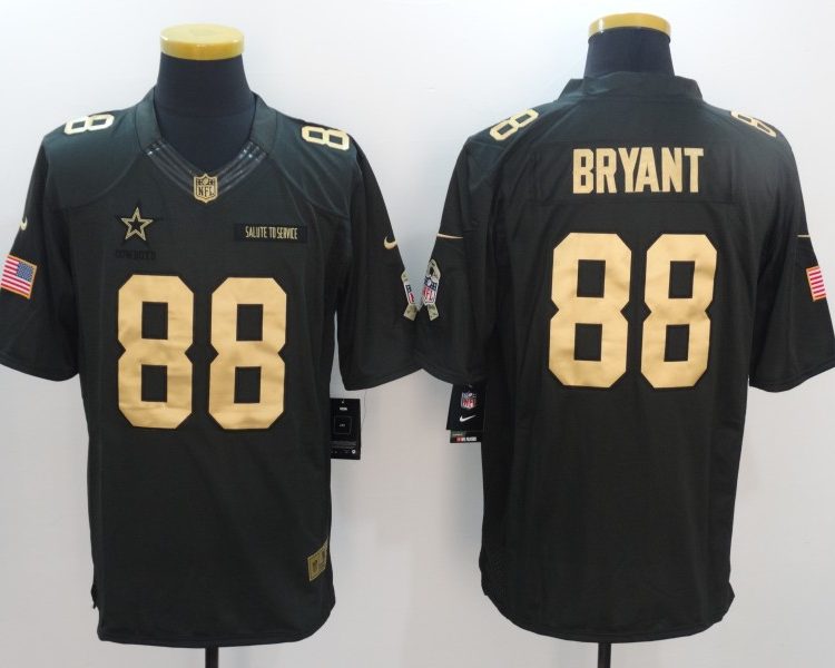 Men's Dallas Cowboys Dez Bryant #88 Black Jersey