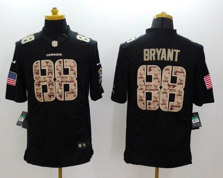 Men's Dallas Cowboys Dez Bryant #88 Black Jersey