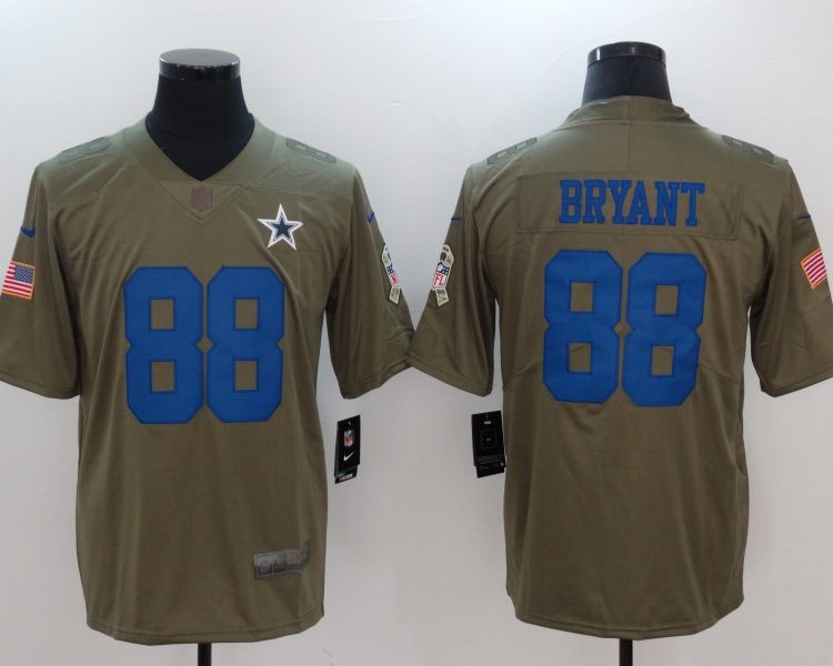 Men's Dallas Cowboys Dez Bryant #88 Brown Jersey