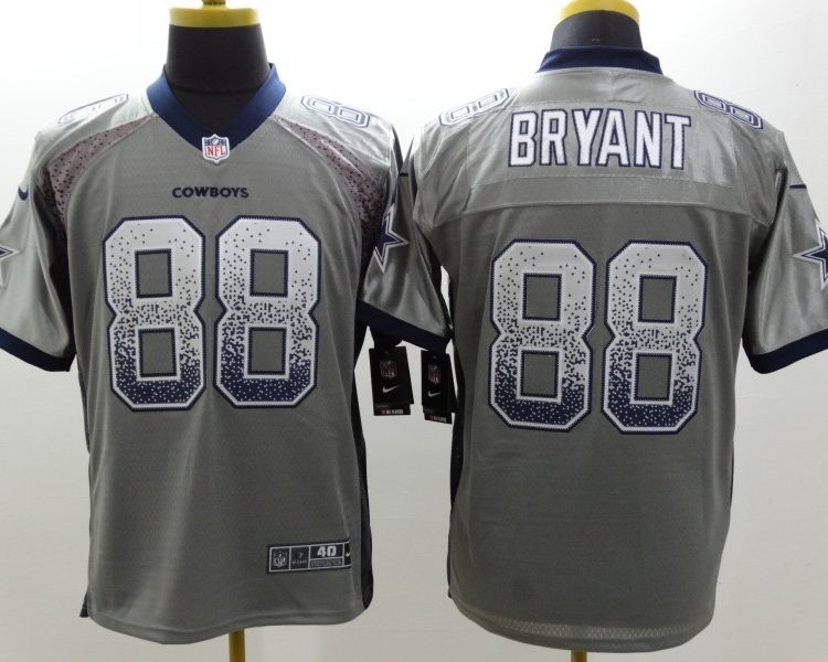 Men's Dallas Cowboys Dez Bryant #88 Gray Jersey