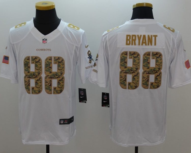 Men's Dallas Cowboys Dez Bryant #88 White Jersey