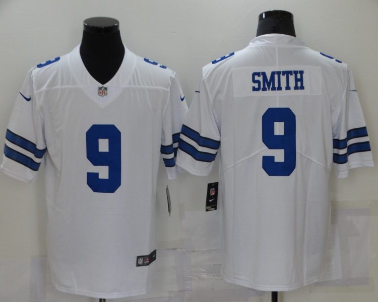 Men's Dallas Cowboys Emmitt Smith #9 White Jersey