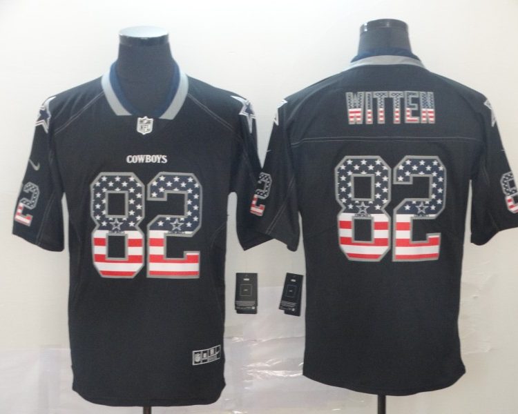 Men's Dallas Cowboys Jason Witten #82 Black Jersey