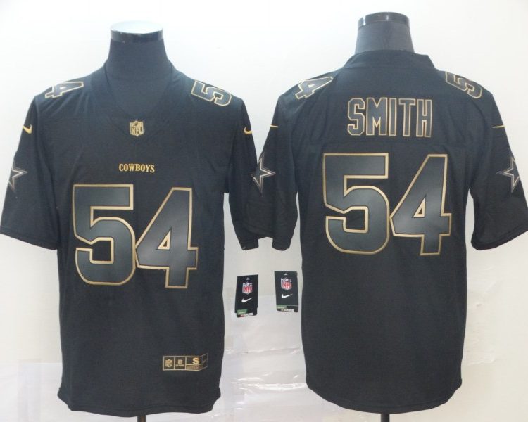 Men's Dallas Cowboys Jaylon Smith #54 Black Jersey