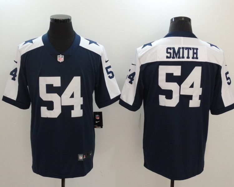 Men's Dallas Cowboys Jaylon Smith #54 Navy Alternate Jersey