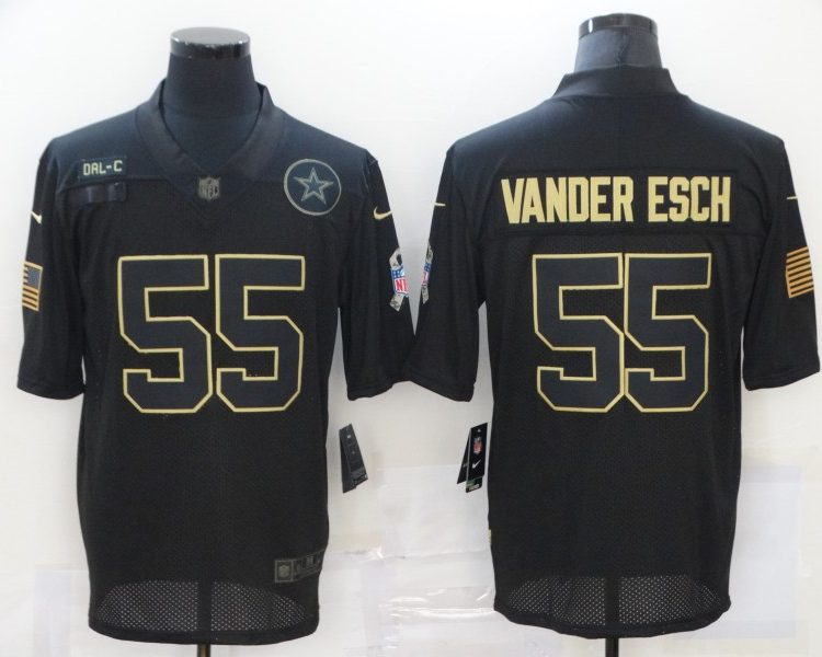 Men's Dallas Cowboys Leighton Vander Esch #55 Black Jersey