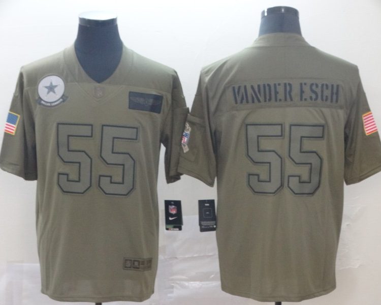 Men's Dallas Cowboys Leighton Vander Esch #55 Brown Jersey