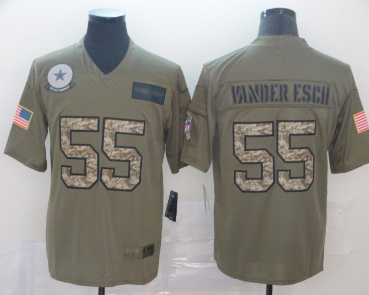 Men's Dallas Cowboys Leighton Vander Esch #55 Brown Jersey