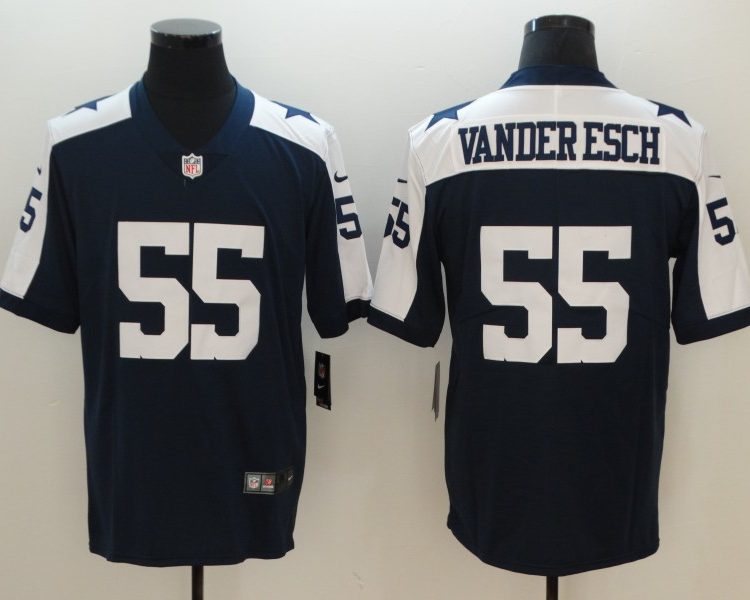 Men's Dallas Cowboys Leighton Vander Esch #55 Navy Alternate Jersey