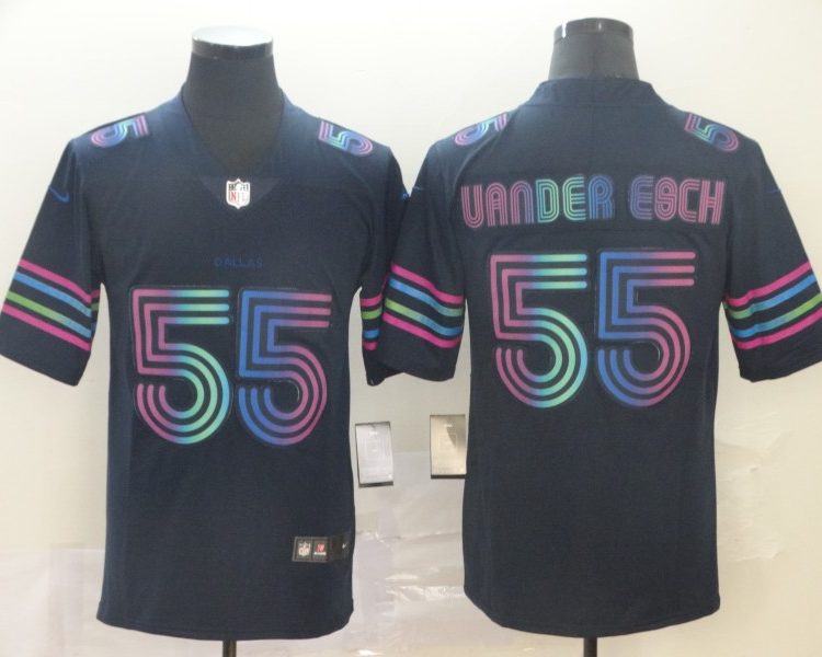 Men's Dallas Cowboys Leighton Vander Esch #55 Navy City Edition Jersey