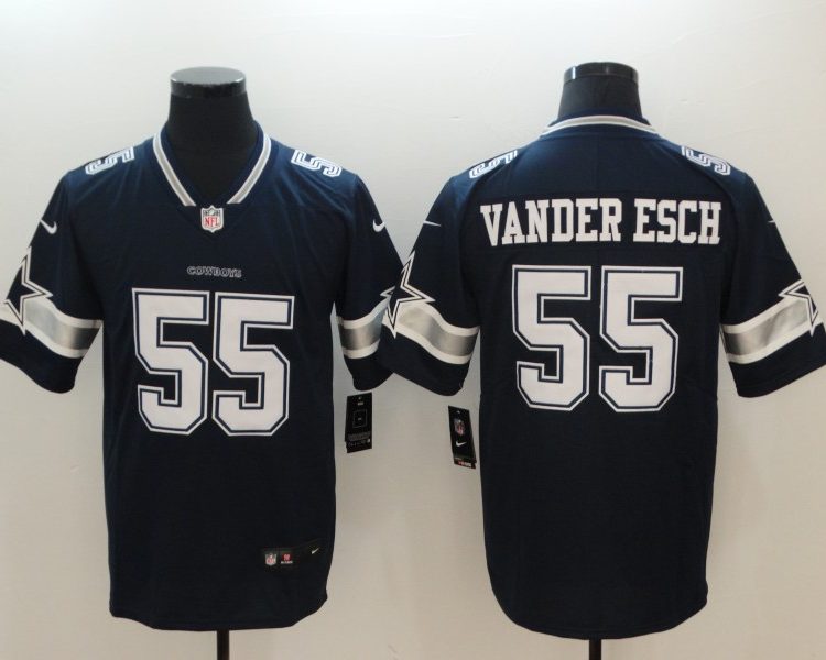 Men's Dallas Cowboys Leighton Vander Esch #55 Navy Jersey
