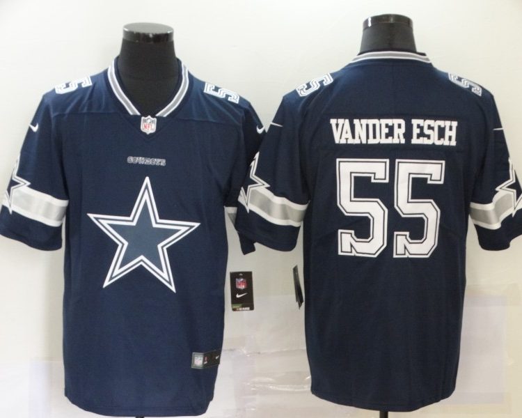 Men's Dallas Cowboys Leighton Vander Esch #55 Navy Jersey