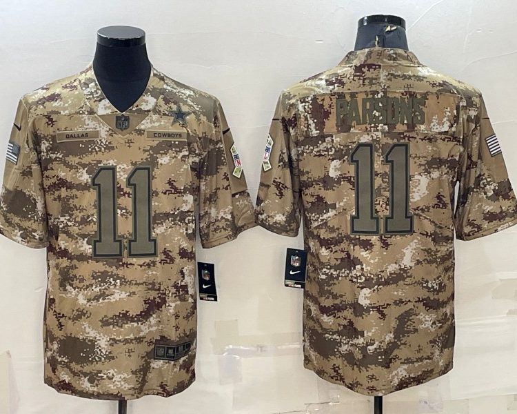 Men's Dallas Cowboys Micah Parsons #11 Camouflage Jersey