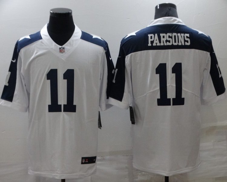 Men's Dallas Cowboys Micah Parsons #11 White Jersey