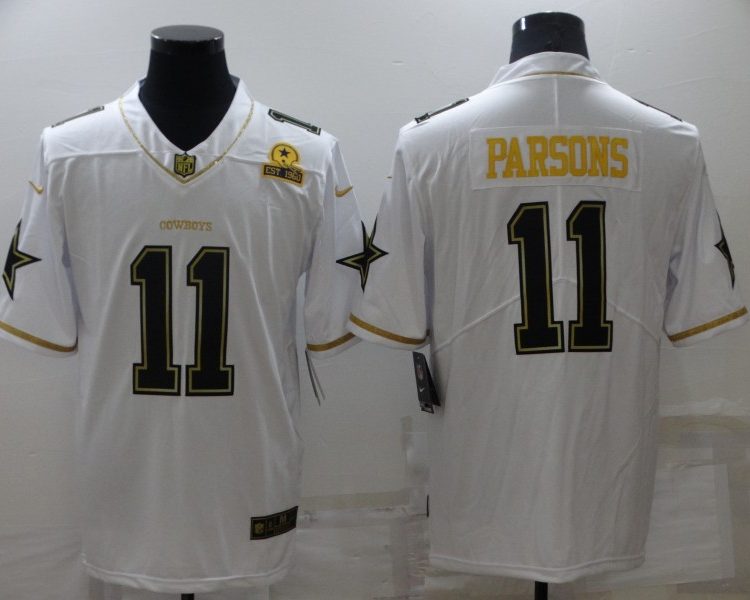 Men's Dallas Cowboys Micah Parsons #11 White Jersey