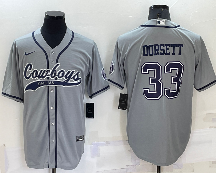 Men's Dallas Cowboys Tony Dorsett #33 Gray Jersey Joint Edition