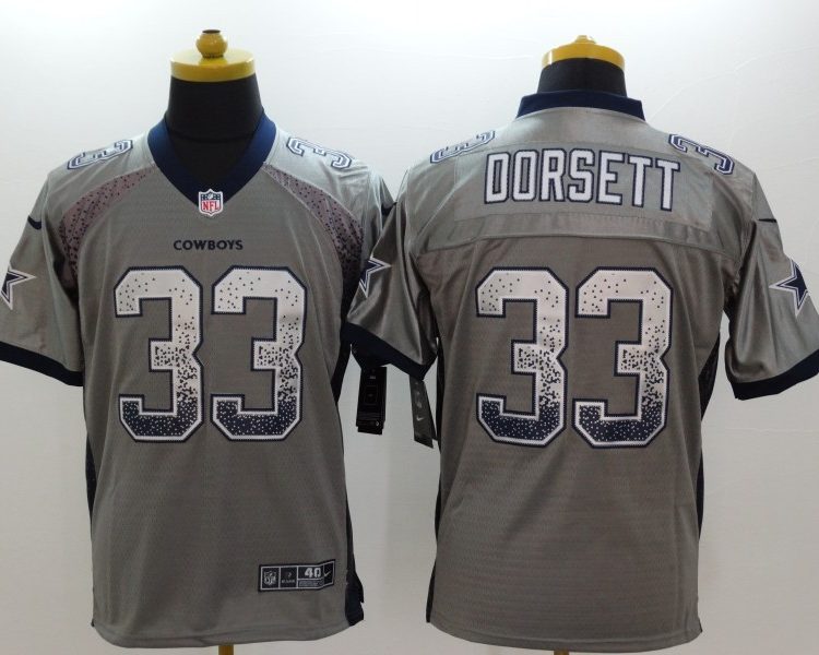 Men's Dallas Cowboys Tony Dorsett #33 Gray Jersey