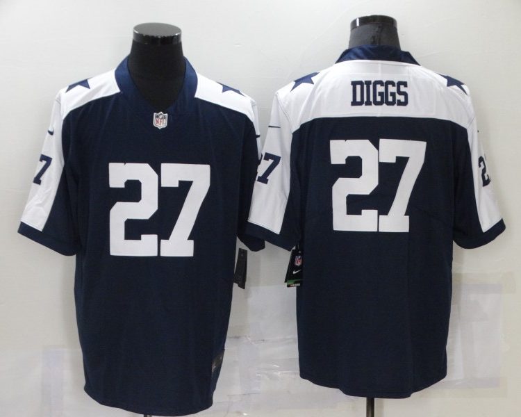 Men's Dallas Cowboys Trevon Diggs #27 Navy Jersey